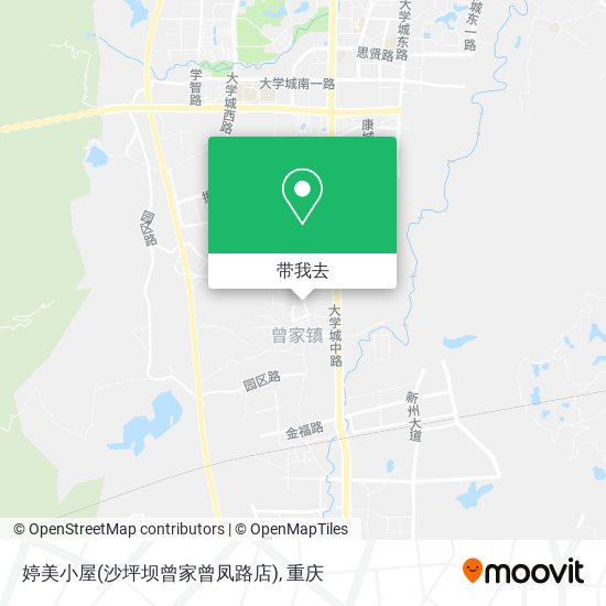 婷美小屋(沙坪坝曾家曾凤路店)地图
