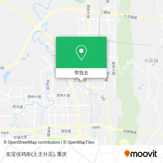 友谊佳鸡杂(土主分店)地图