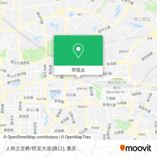 人和立交桥/民安大道(路口)地图