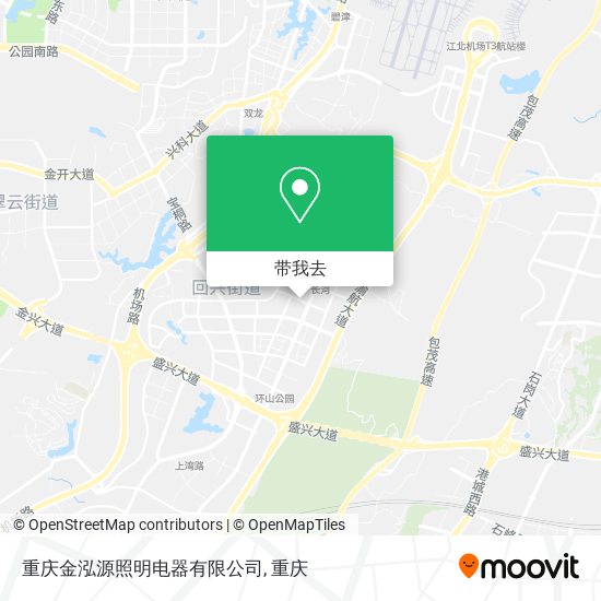 重庆金泓源照明电器有限公司地图