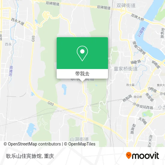 歌乐山佳宾旅馆地图