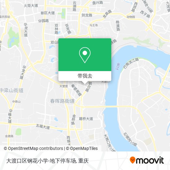 大渡口区钢花小学-地下停车场地图