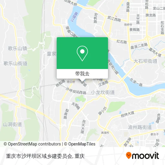 重庆市沙坪坝区域乡建委员会地图