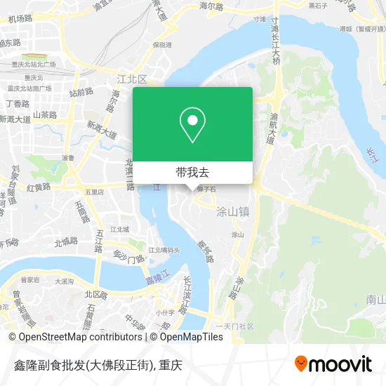 鑫隆副食批发(大佛段正街)地图