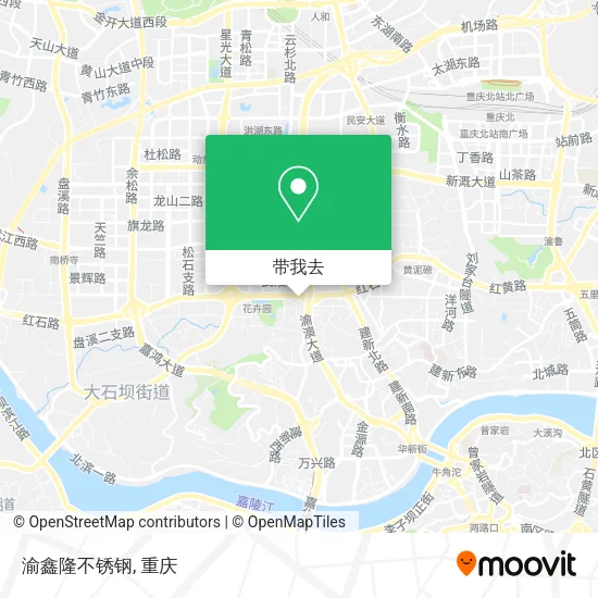 渝鑫隆不锈钢地图