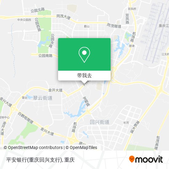 平安银行(重庆回兴支行)地图