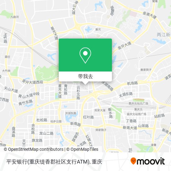 平安银行(重庆缇香郡社区支行ATM)地图