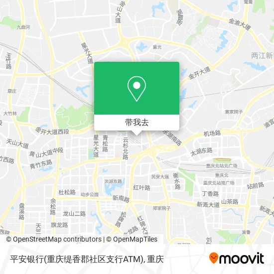 平安银行(重庆缇香郡社区支行ATM)地图