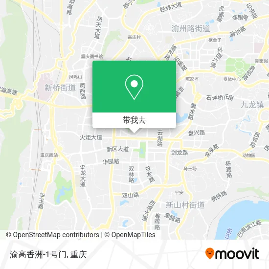 渝高香洲-1号门地图