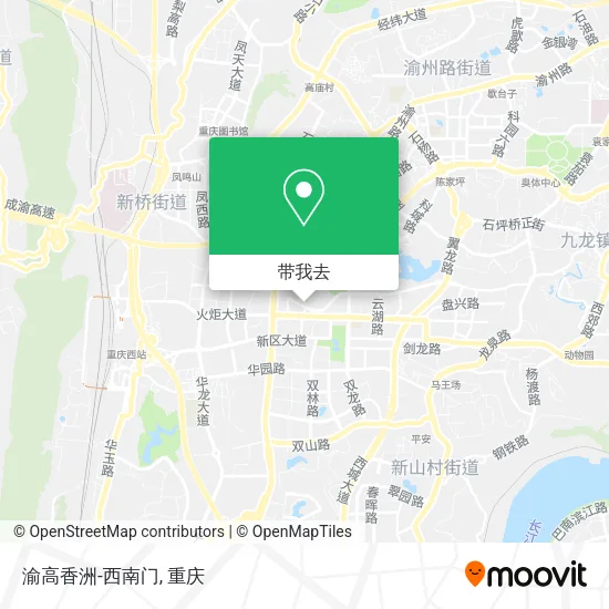 渝高香洲-西南门地图