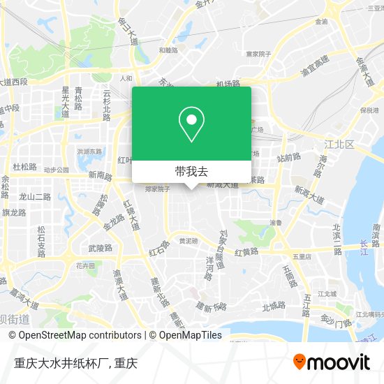 重庆大水井纸杯厂地图