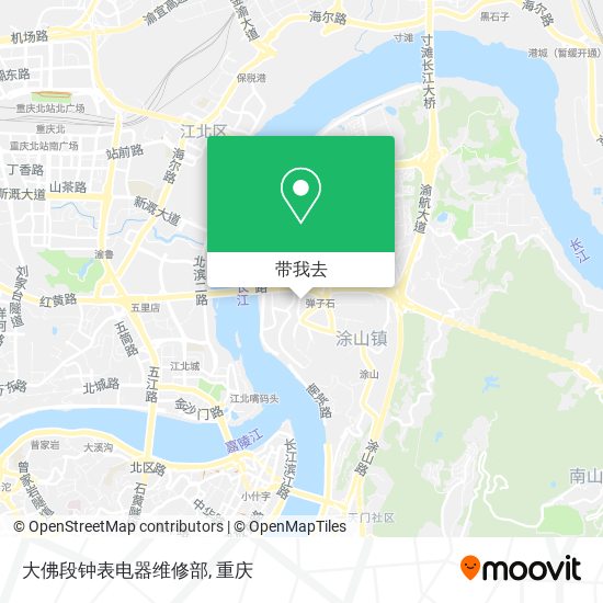 大佛段钟表电器维修部地图