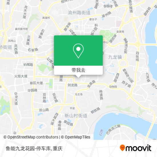 鲁能九龙花园-停车库地图