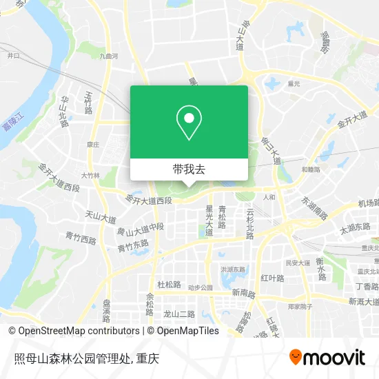 照母山森林公园管理处地图