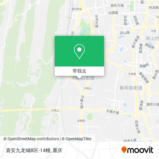 盾安九龙城B区-14幢地图