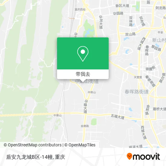 盾安九龙城B区-14幢地图