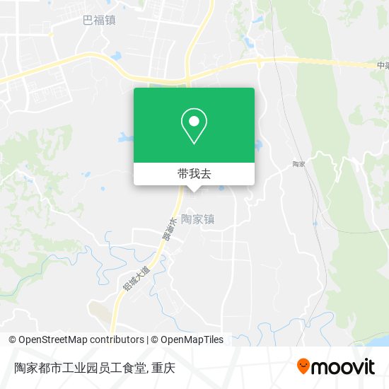陶家都市工业园员工食堂地图