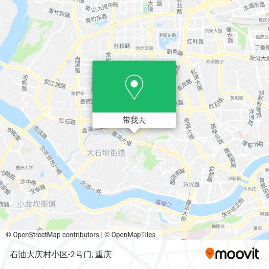 石油大庆村小区-2号门地图