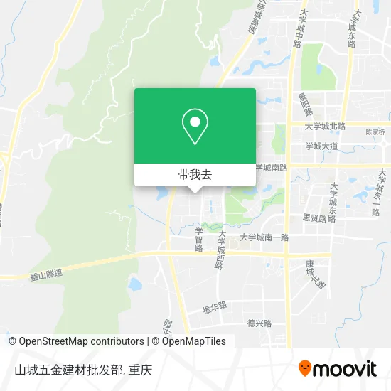 山城五金建材批发部地图