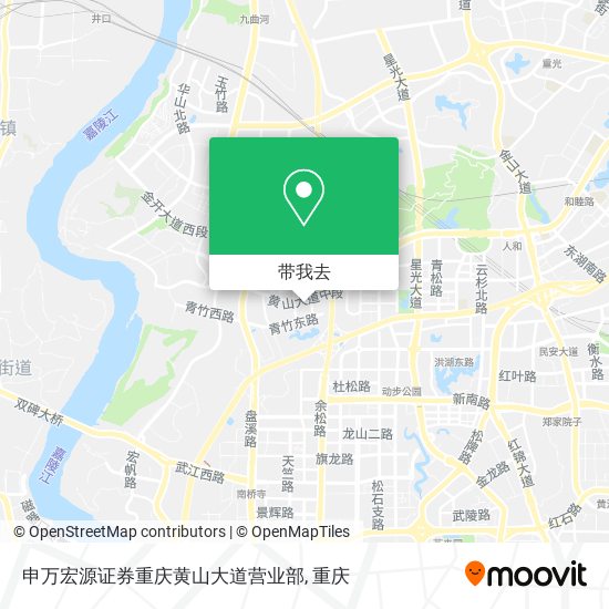 申万宏源证券重庆黄山大道营业部地图