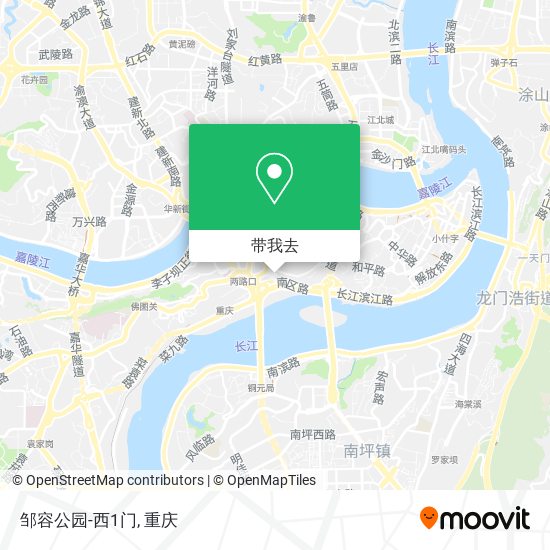 邹容公园-西1门地图