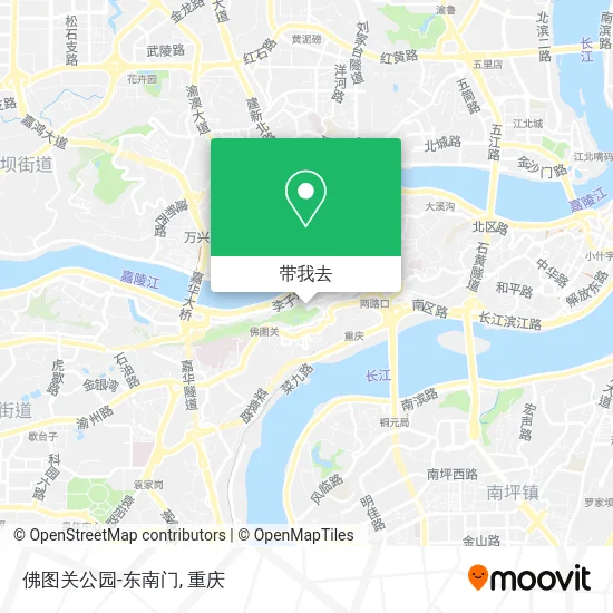 佛图关公园-东南门地图