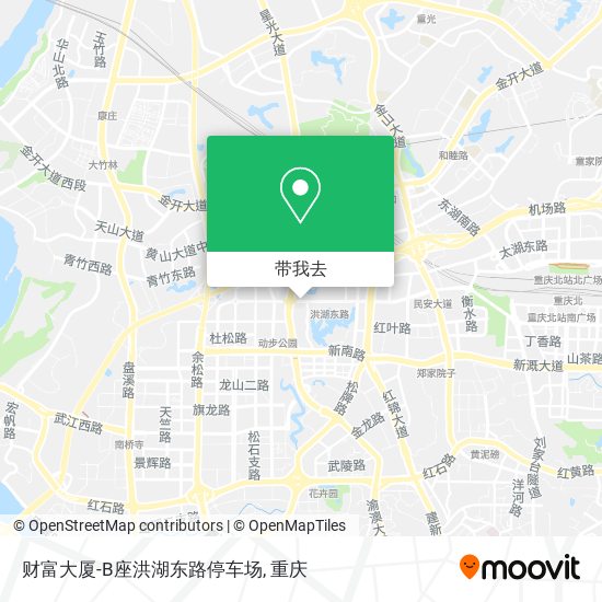 财富大厦-B座洪湖东路停车场地图