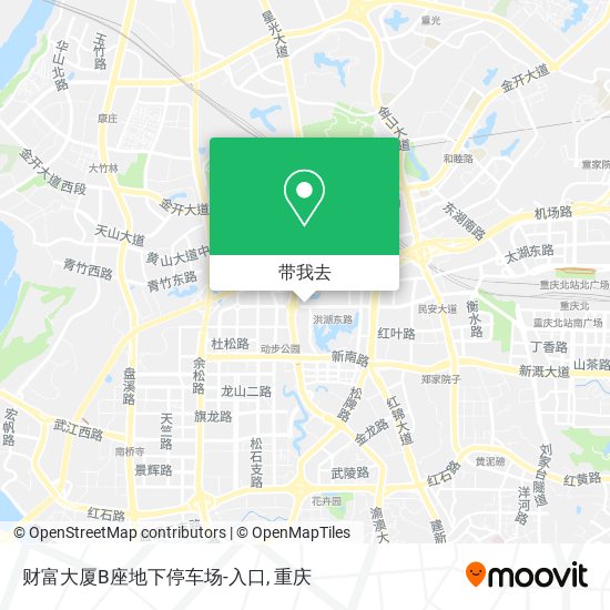 财富大厦B座地下停车场-入口地图