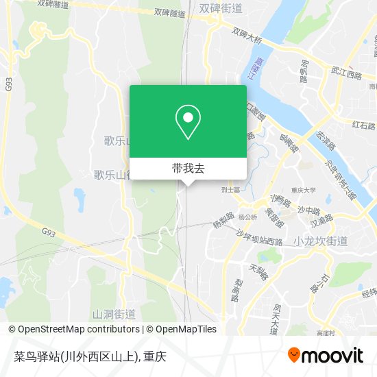 菜鸟驿站(川外西区山上)地图