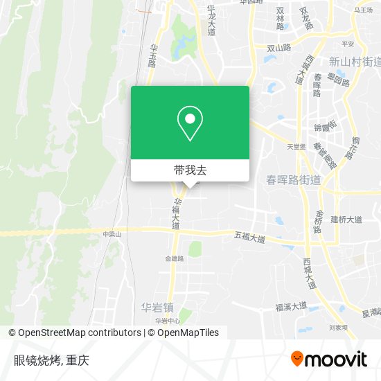 眼镜烧烤地图