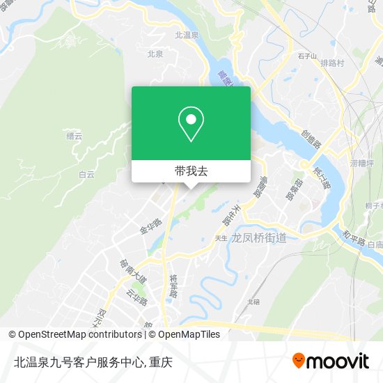 北温泉九号客户服务中心地图