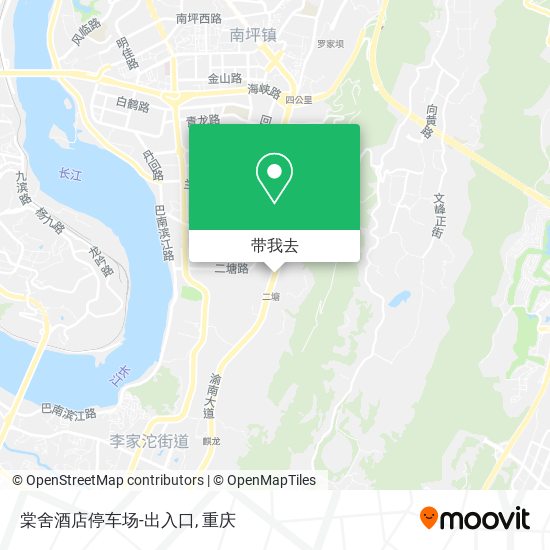 棠舍酒店停车场-出入口地图