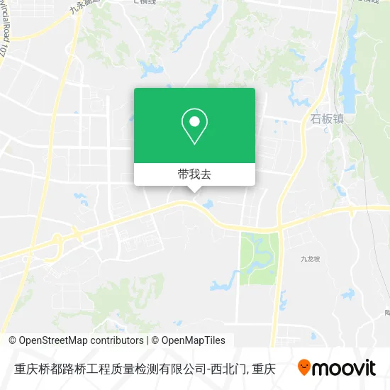 重庆桥都路桥工程质量检测有限公司-西北门地图