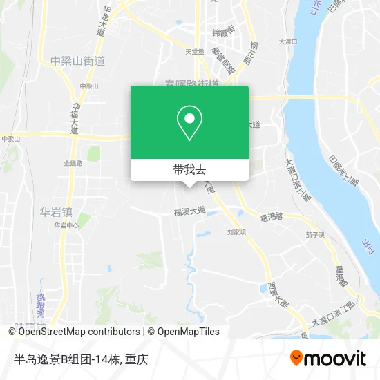 半岛逸景B组团-14栋地图