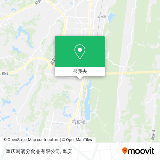 重庆厨满分食品有限公司地图