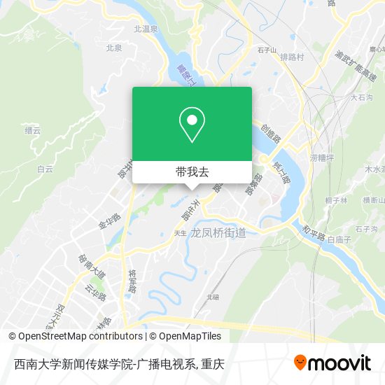 西南大学新闻传媒学院-广播电视系地图