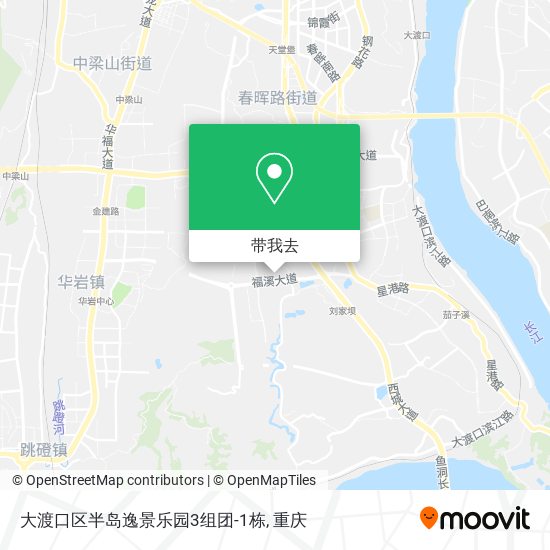 大渡口区半岛逸景乐园3组团-1栋地图