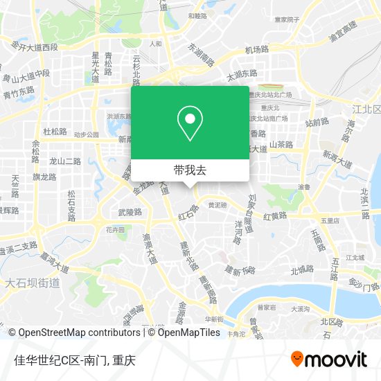 佳华世纪C区-南门地图