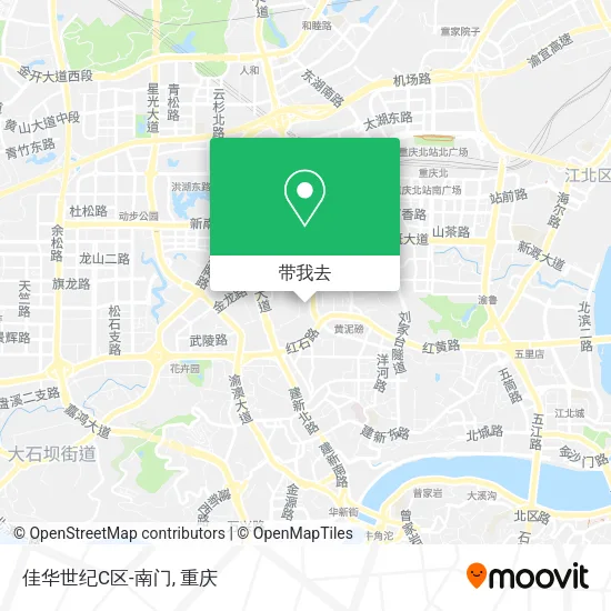 佳华世纪C区-南门地图