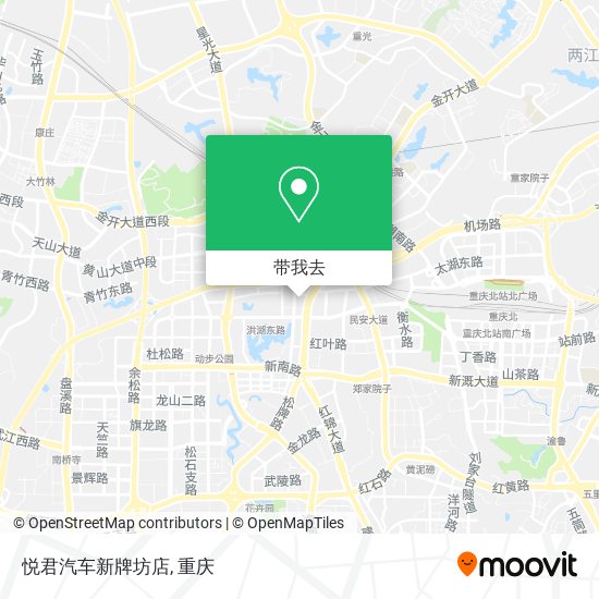 悦君汽车新牌坊店地图