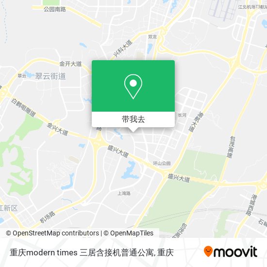 重庆modern times 三居含接机普通公寓地图