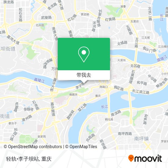 轻轨•李子坝站地图