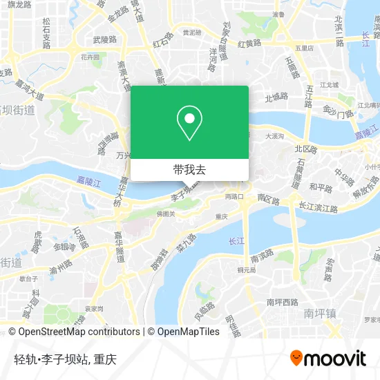 轻轨•李子坝站地图