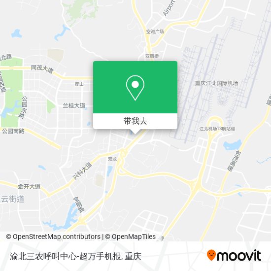 渝北三农呼叫中心-超万手机报地图