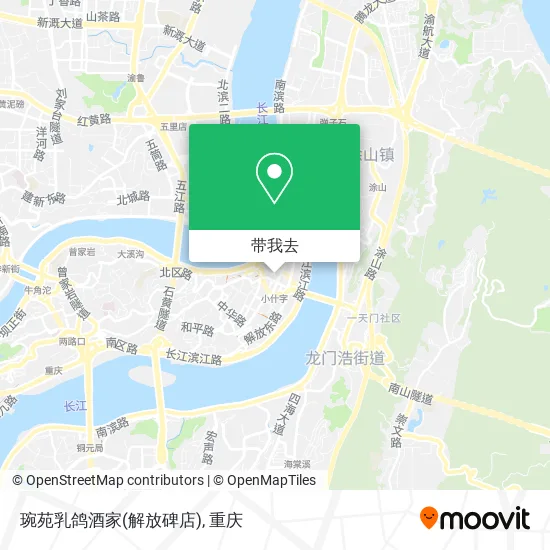 琬苑乳鸽酒家(解放碑店)地图
