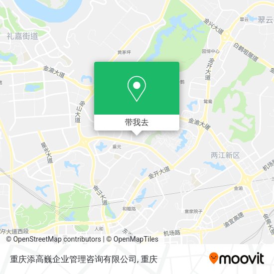 重庆添高巍企业管理咨询有限公司地图