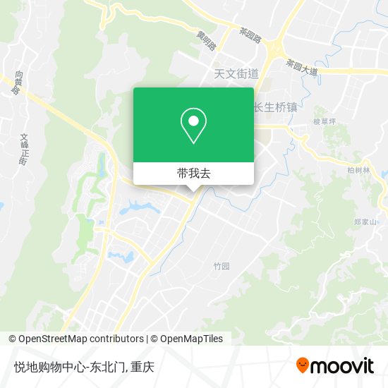 悦地购物中心-东北门地图