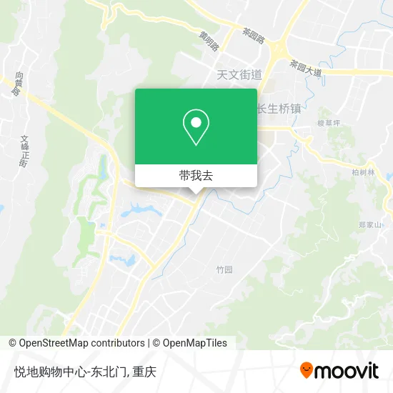 悦地购物中心-东北门地图