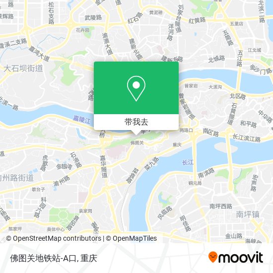 佛图关地铁站-A口地图