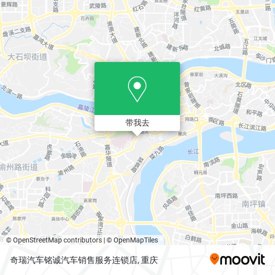 奇瑞汽车铭诚汽车销售服务连锁店地图